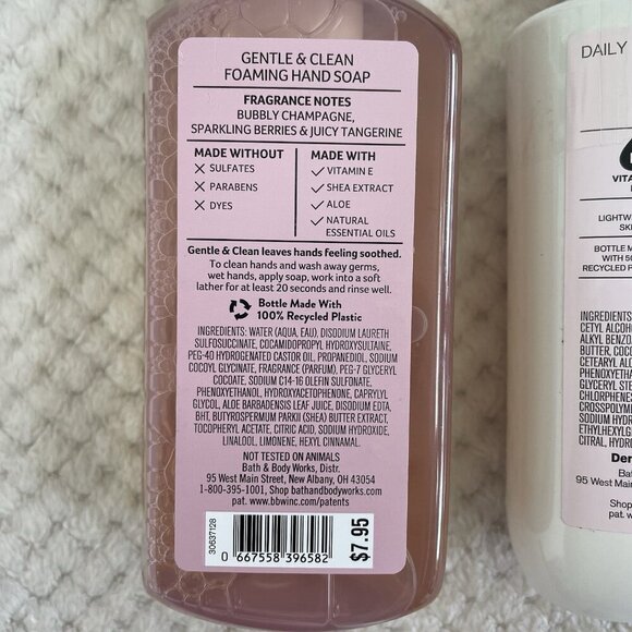 Bath & Body Works Champagne Toast Lotion Shower Gel Hand Soap 3 Piece Gift Set - Picture 4 of 8